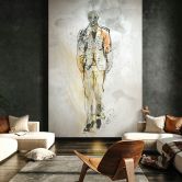 Wall Mural Man, Art Crush Designer in Colorful 2,70 x 1,98m 