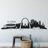 Muursticker St. Louis Skyline 