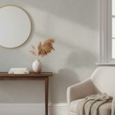 Non-woven wallpaper concrete look plain matt in beige  