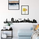 Wandtattoo Cardiff Skyline 