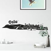 Wandtattoo Oslo Skyline 