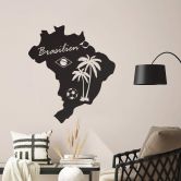 Wandtattoo Brasilien Karte 