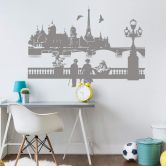 Wandtattoo Paris mit Seine 