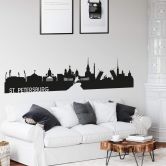 Wandtattoo Skyline St. Petersburg 