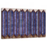 Leinwandbild 5 teilig, Buntes 3D -Fenster 