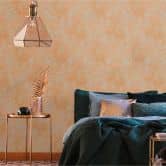 Barock Tapete Orange - Vintage klassik Vliestapete mit Ornamenten  