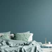 Vliesbehang petrol blauw monochroom effen behang woonkamer, slaapkamer 