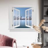 Trompe L'oeil Wall sticker - Brooklyn Bridge 
