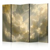 Paravent, Raumteiler freistehend, Trennwand - Enchanting Play of Colors Against the Clouds, 5-teilig - 225x172 cm 