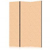 Paravent, Raumteiler freistehend, Trennwand - Tiny Dots: Optimistic Pattern in Peach Colors 