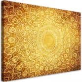Leinwandbild, Gold Mandala Abstraktion 