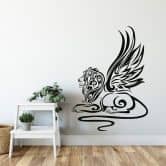 Wandtattoo Löwen-Tribal 