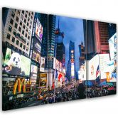 Leinwandbild 3-teilig, New York Times Square 