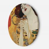 Rundes Leinwandbild - Schöne Frau - G. Klimt 