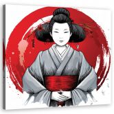 Leinwandbild Japanische Geisha Ukiyo-E 