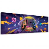 Canvas schilderij, gaming symbolen 