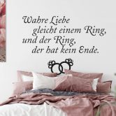Wandtattoo Wahre Liebe gleicht einem Ring 