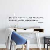 Wandtattoo Suche nicht nach Fehlern, suche nach Lösungen 