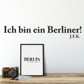 Muursticker Ich bin ein Berliner 