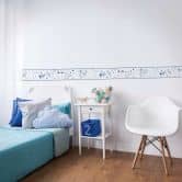 Bordüre, Vliesbordüre Kids Walls weiß, blau 