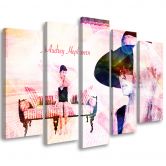 Leinwandbild 5 teilig, Audrey Hepburn 