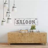 Wandtattoo Saloon Schild 
