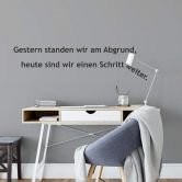 Wandtattoo Gestern standen wir... 