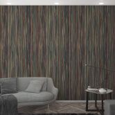 Fototapete mit grafischem Streifenmuster, Grün Streifen 2.70 x 1.06 m 