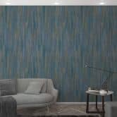 Fototapete mit grafischem Streifenmuster, Grün Streifen 2.70 x 1.06 m 