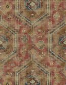 Fototapete Wandtapete mit Motiv Vintage Orientteppich Muster in Rot Blau Beige 2,7 x 2,12 m 