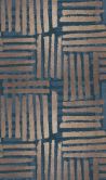 Fototapete Motivtapete Grafisches Streifen Muster in Blau und Beige mit Struktur 2,7 x 1,59 m 