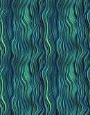 Fototapete Bildtapete Wellenlinien in Blau und Petrol mit grafischem Streifenmuster 2,7 x 2,12 m 