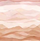 Wall Mural with motif Delicate watercolor landscape in beige and rosé 2.7 x 2.65 m 