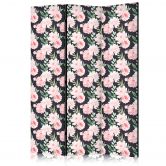 Paravent, Raumteiler freistehend, Trennwand - Peonies - Pink Floral Graphite 