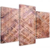 Leinwandbild 3 teilig, Abstrakte geometrische Formen 