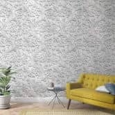 Fototapete mit Damask Motiv Grau ,Ornamental 2,70 x 1,59 m 