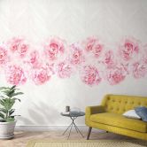 Fototapete in Rosenoptik auf Holz Rosa ,Floral 2,70 x 1,59 m 