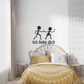 Wandtattoo Ich liebe Dich 