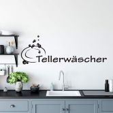 Wandtattoo Tellerwäscher 