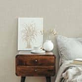 Vliestapete Texturiert, Linien Struktur Modern in Beige 