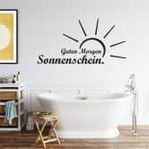 Wandtattoo Guten Morgen Sonnenschein 
