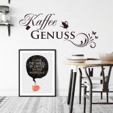 Wandtattoo Kaffee Genuss 