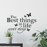 Sticker mural - The Best Things in Life 