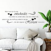 Wandtattoo Wenn man sich für das entscheidet... 