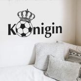 Wandtattoo Fussballkönigin 