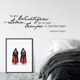 Wandtattoo Es gibt wichtigeres im Leben 