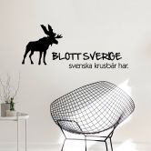 Wandtattoo Blott Sverige svenska krusbär har 