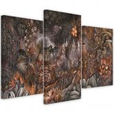 3-delige canvas print, Deep Jungle 