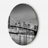 Rundes Leinwandbild Brooklyn-Brücke NY 