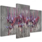 Leinwandbild 3 teilig, Pflanzen Blumen Simnitło 